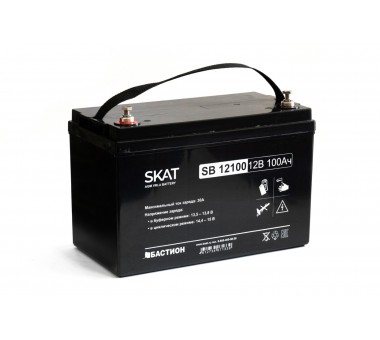 Аккумулятор свинцово-кислотный SKAT SB 12 В, 100 Ач